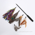 Cat Teaser Feather Toys reabasteça com sinos